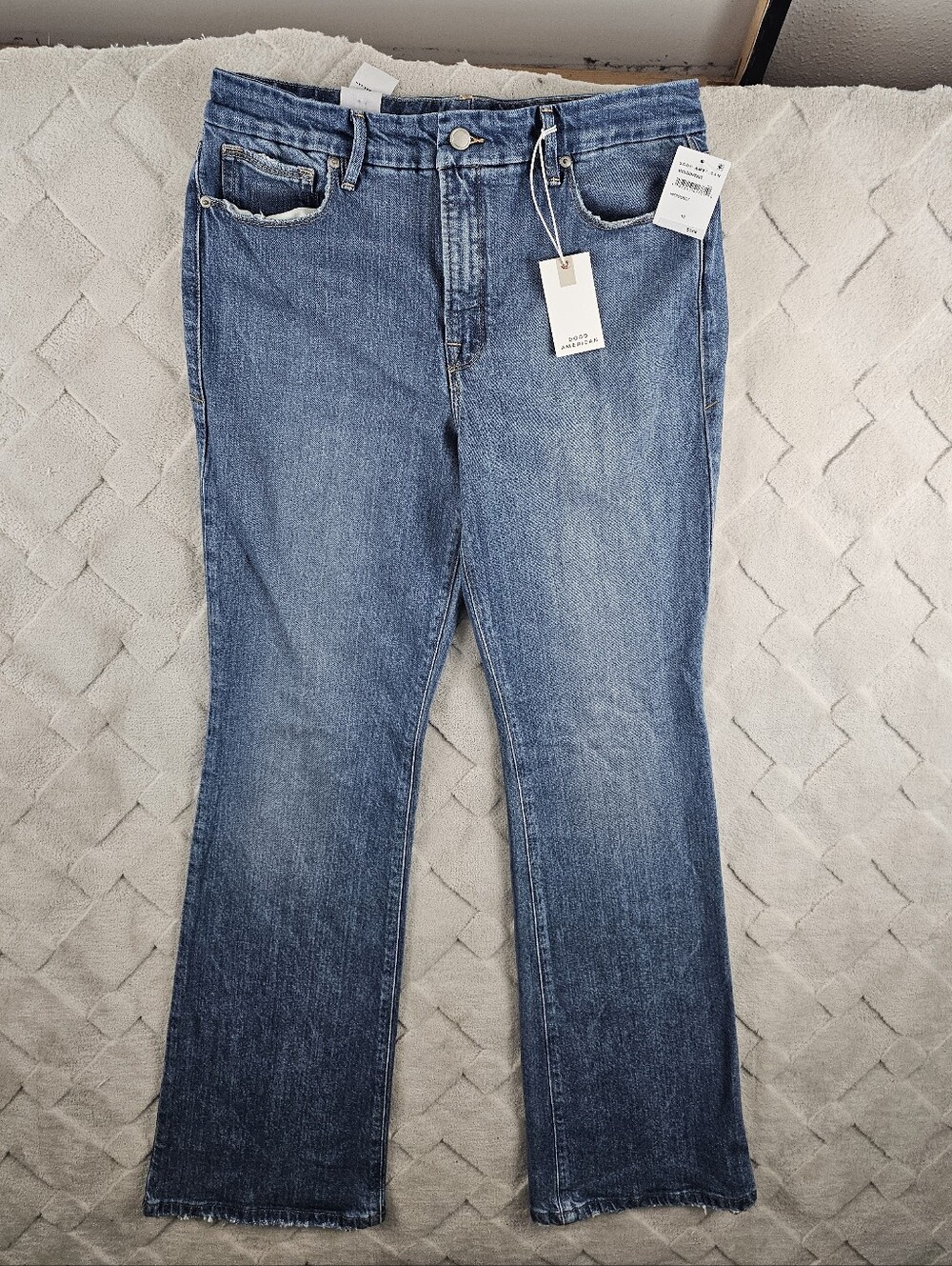 Good American Good Classic Slim Bootcut Jean Womens 30 Dark Wash